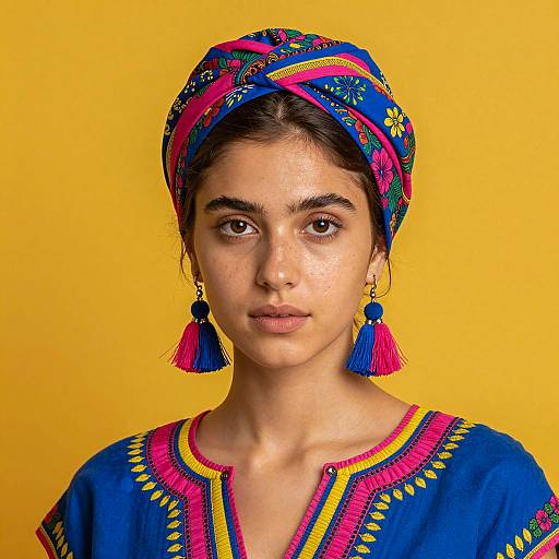 Vibrant Portrait of a Young Woman