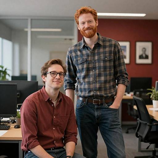Two Men in Office Environment