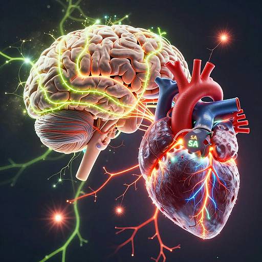 Electromagnetic Brain-Heart Connection