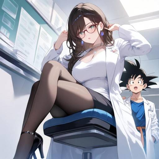 Goku-Inspired Girl in Stylish Attire