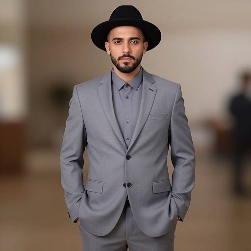 Boy in Banarsi Suit with Beard