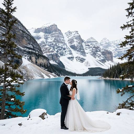Winter Wedding at Emerald Lake Bridge
