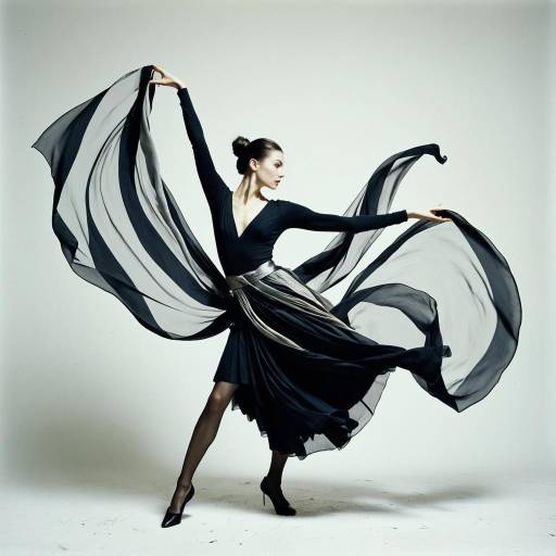 Contemporary Dancer with Silk Scarves