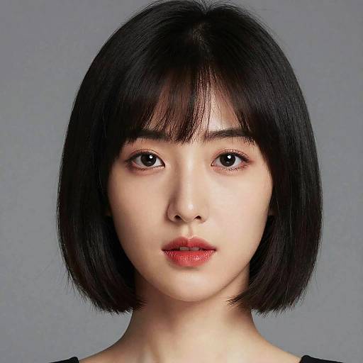 Digital Portrait of Asian Woman