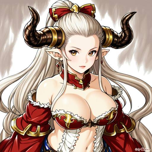 Illustration of Aliza (granblue fantasy), granblue fantasy in the style of Chiwino