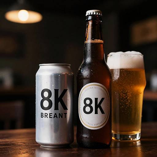 Ultra Realistic 8K Beer Image