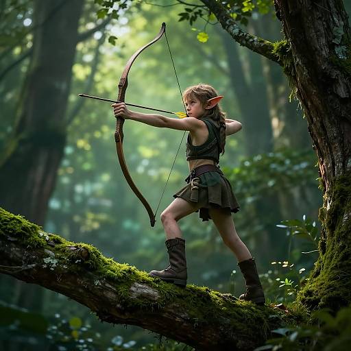 Young Goblin Archer in Forest