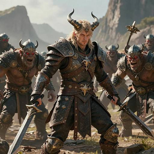 Epic Warrior Prince vs. Orc Demon Imps