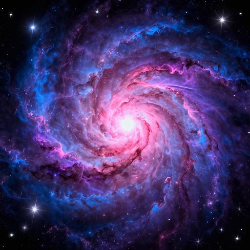 Vibrant Cosmic Nebulae and Galaxies