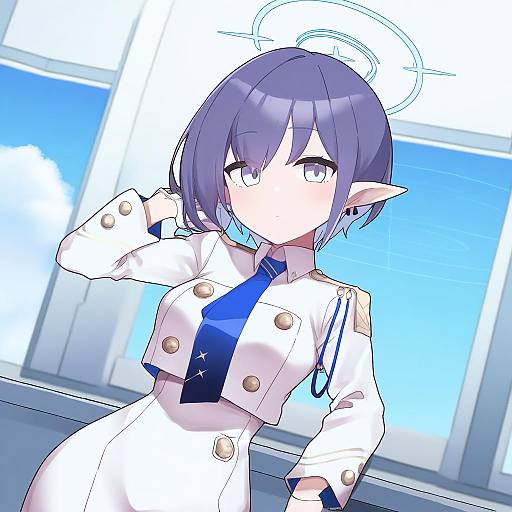 Illustration of Aoi (blue archive), blue archive in the style of Georugu13