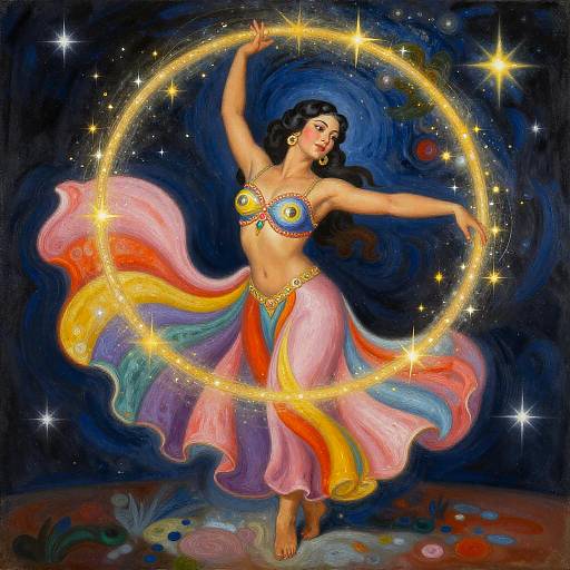 Cosmic Dancer in Rivera Style