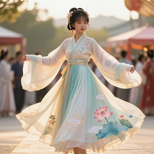 Contemporary AI Chinese Dress Art