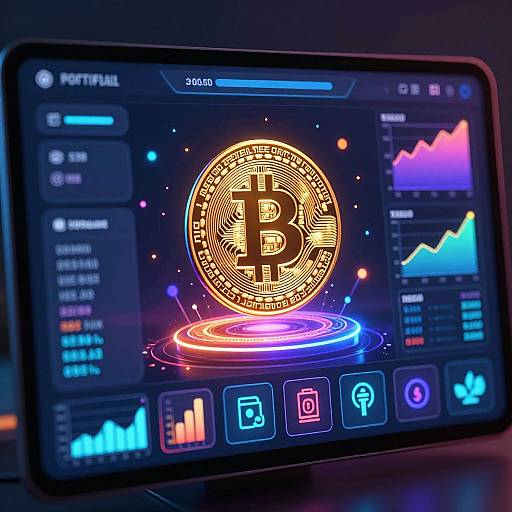 Futuristic Crypto Portfolio Screenshot