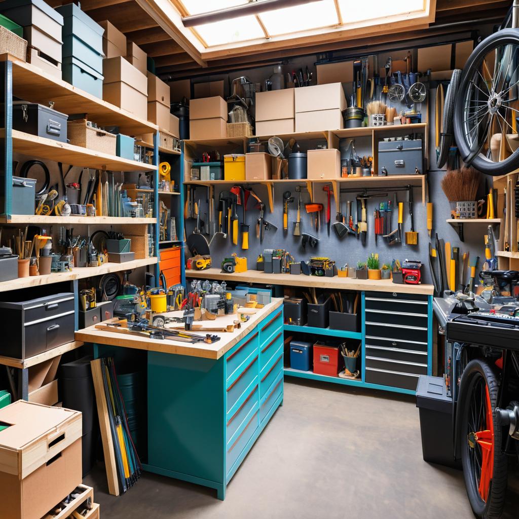 Eclectic Garage: Workshop and Storage Space