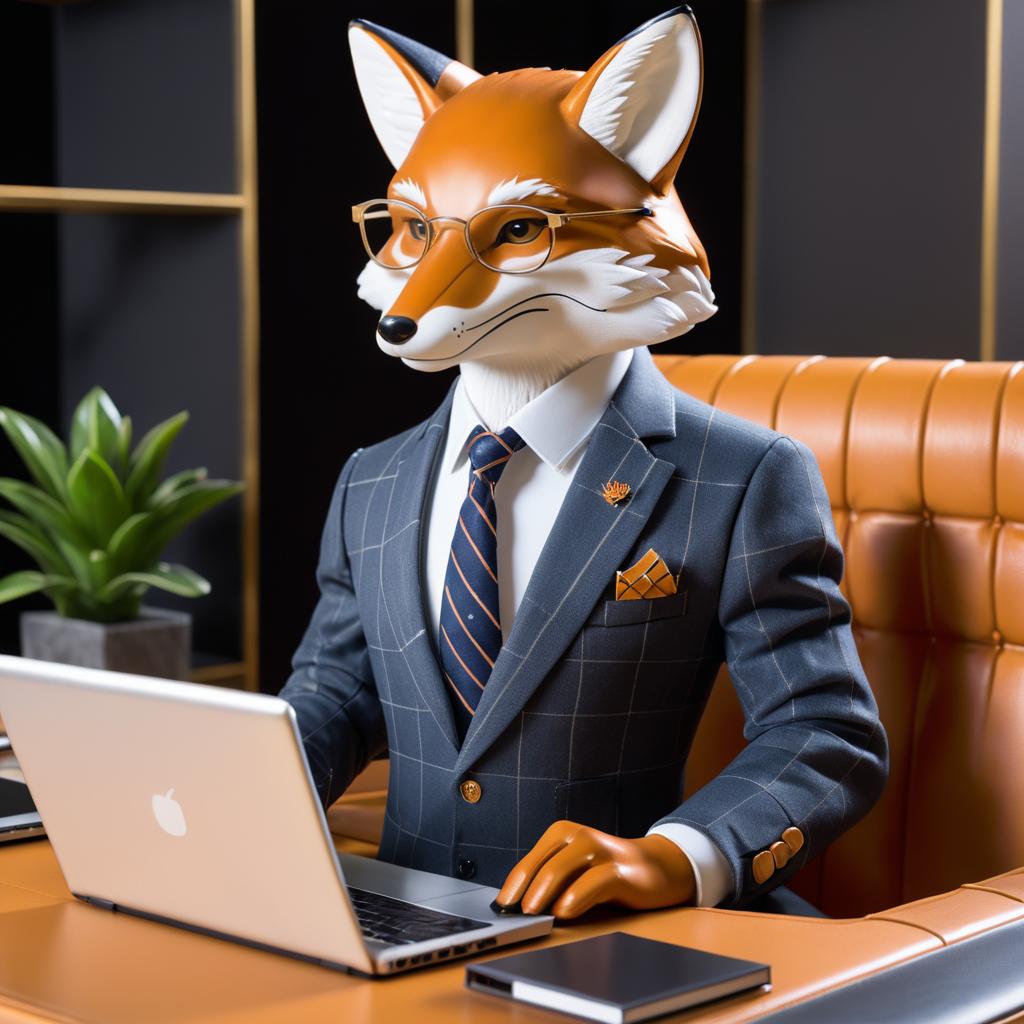 Presidential Fox in Stylish Attire