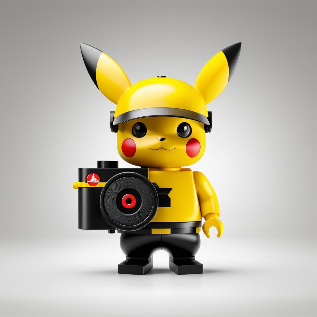 Customizable Leica Q Pikachu Minifigure Design