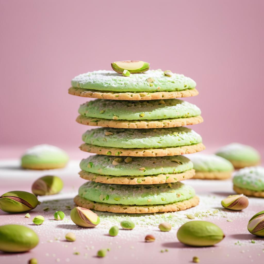 Mouthwatering Pistachio Cookie Display