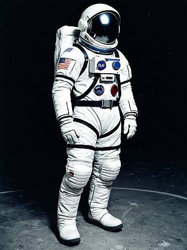 Realistic Silver Spacesuit Astronaut