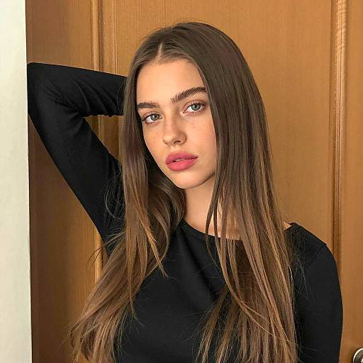 Portrait of a Young Woman in Profile