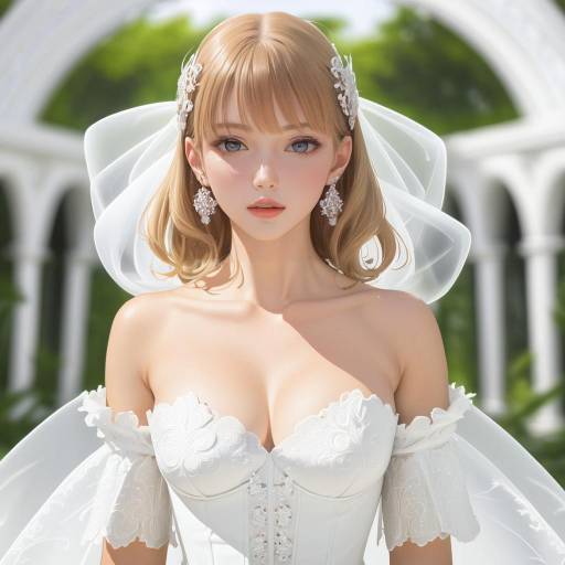 Elegant Girl in One Piece Dress