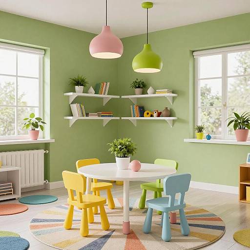 Vibrant Kids Playroom Design Inspiration