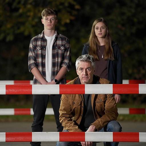 Night Scene with Three Characters