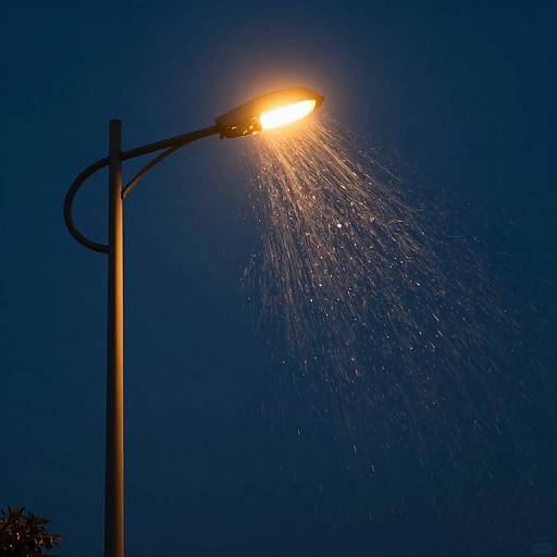 Streetlamp Reversing Time at Sunrise