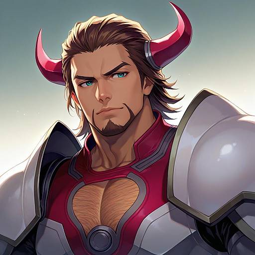 Illustration of Antonio lopez, tiger & bunny in the style of Vivi (eve no hakoniwa)