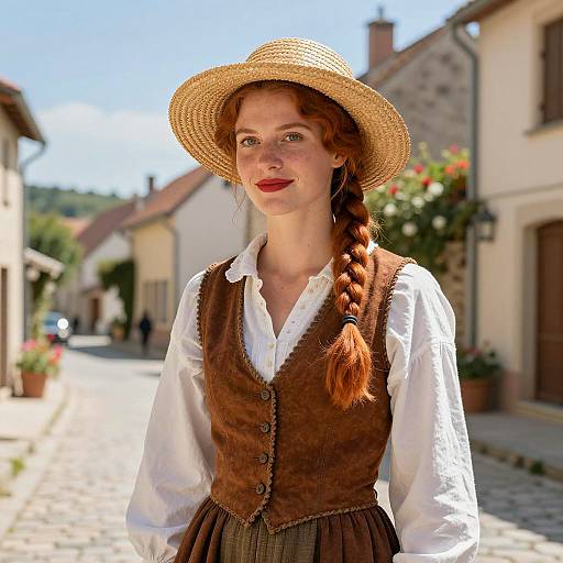 Photorealistic Portrait of French Villager