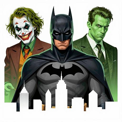 Epic Clash: Batman vs. Joker in Gotham