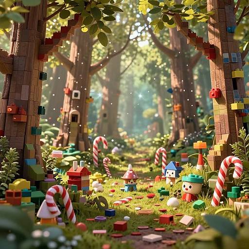 Magical Toyland Forest Fantasy Art