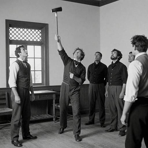 19th Century Tomahawk Toss Scene