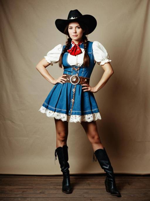 Cowgirl Fancy Dress Cosplay Portrait