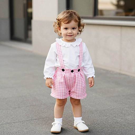 Cute Toddler in Urban Outdoor Setting
