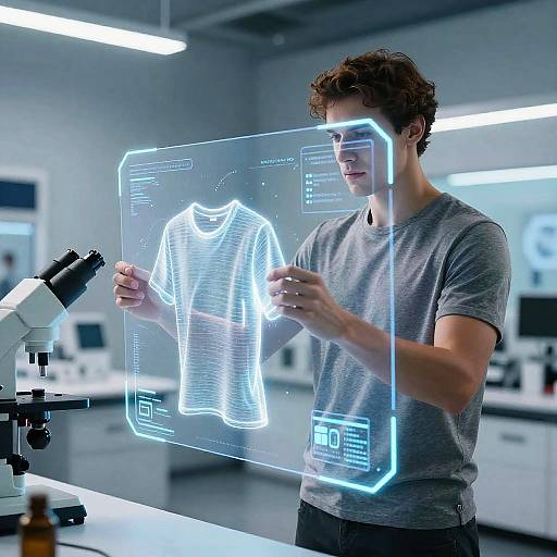 Futuristic AI Clothes Remover Interface