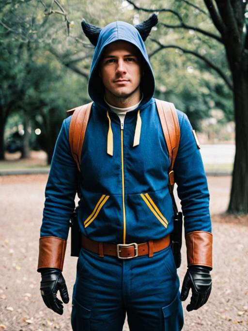 Man in Cody Travers Cosplay Costume