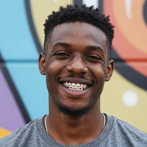 Confident Black Man Smiling Portrait