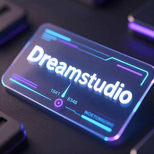 Neon Holographic Dreamstudio Meter