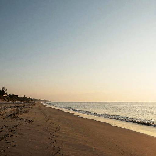 Secluded Beach at Golden Hour
