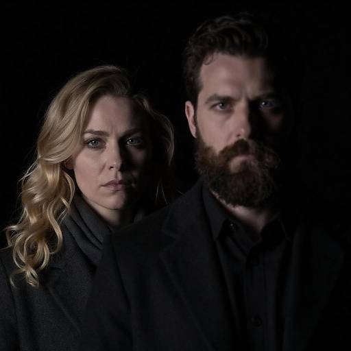 Mysterious Portrait of Dark and Light