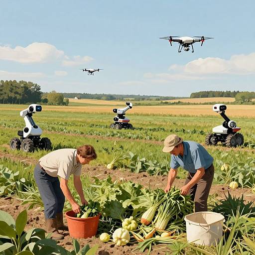 Futuristic Harvest in Lundbye Style