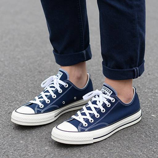 Navy Converse Sneakers Outdoor Style