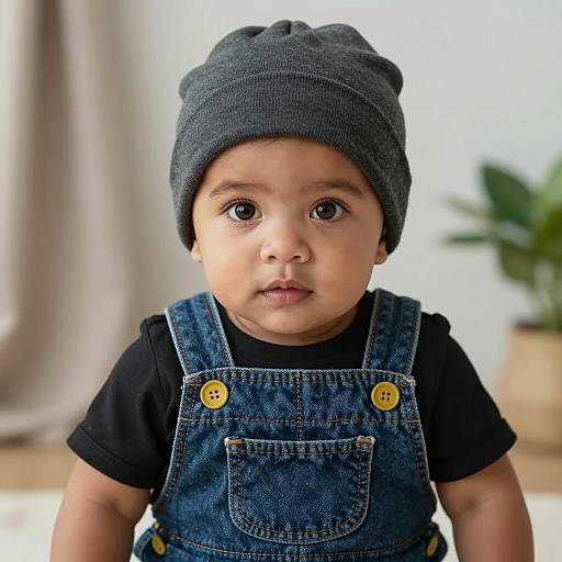 Photorealistic Toddler Boy in Organic Outfit