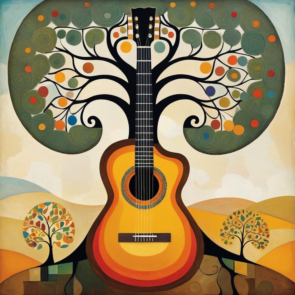 Surreal Tree Guitar Melodies Artwork