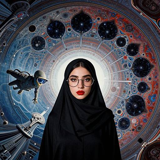 Persian Sci-Fi Surreal Portrait