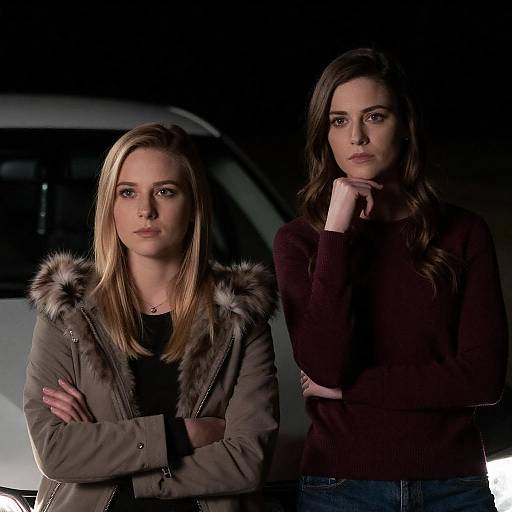 Mysterious Duo in Dim Lighting