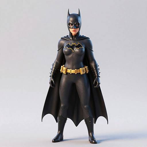 3D Hyper-Realistic Batwoman Character