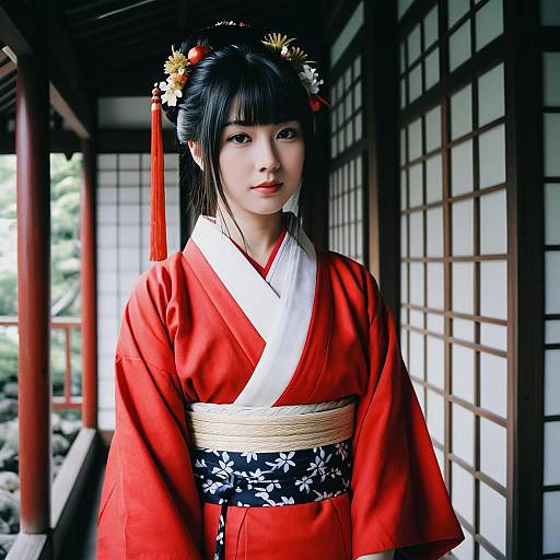 Shinazugawa Kimono Cosplay Woman