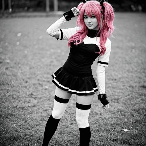 Machi Cosplay with Pink Hair