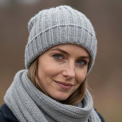 Warm Portrait of a Smiling Woman